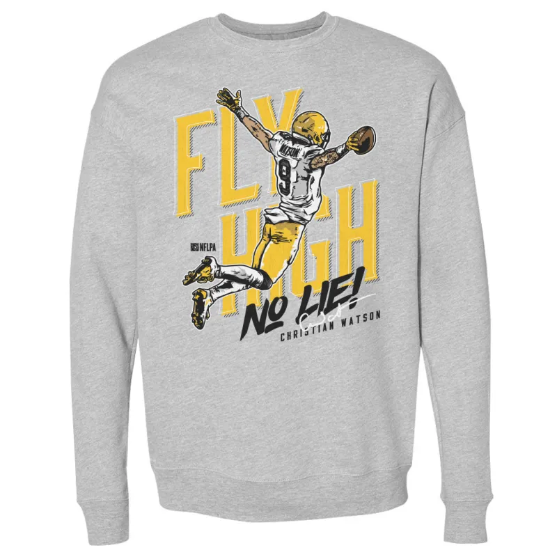 Christian Watson Green Bay Fly High WHT made by 500 Level