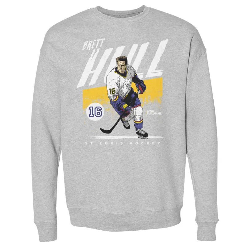 Brett Hull St. Louis Grunge WHT sold by 500 Level