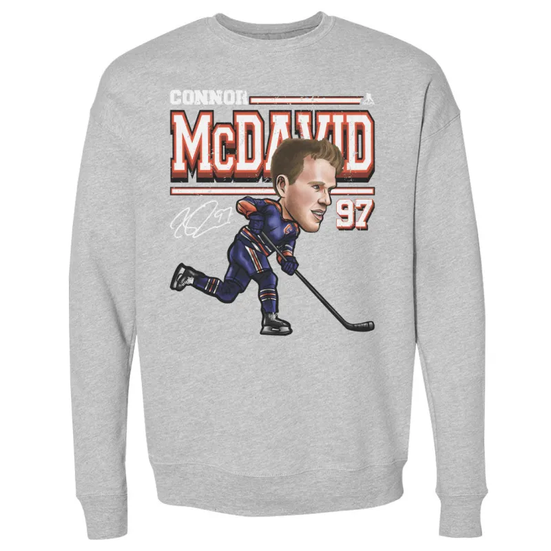 Connor McDavid Edmonton Cartoon WHT sold by 500 Level
