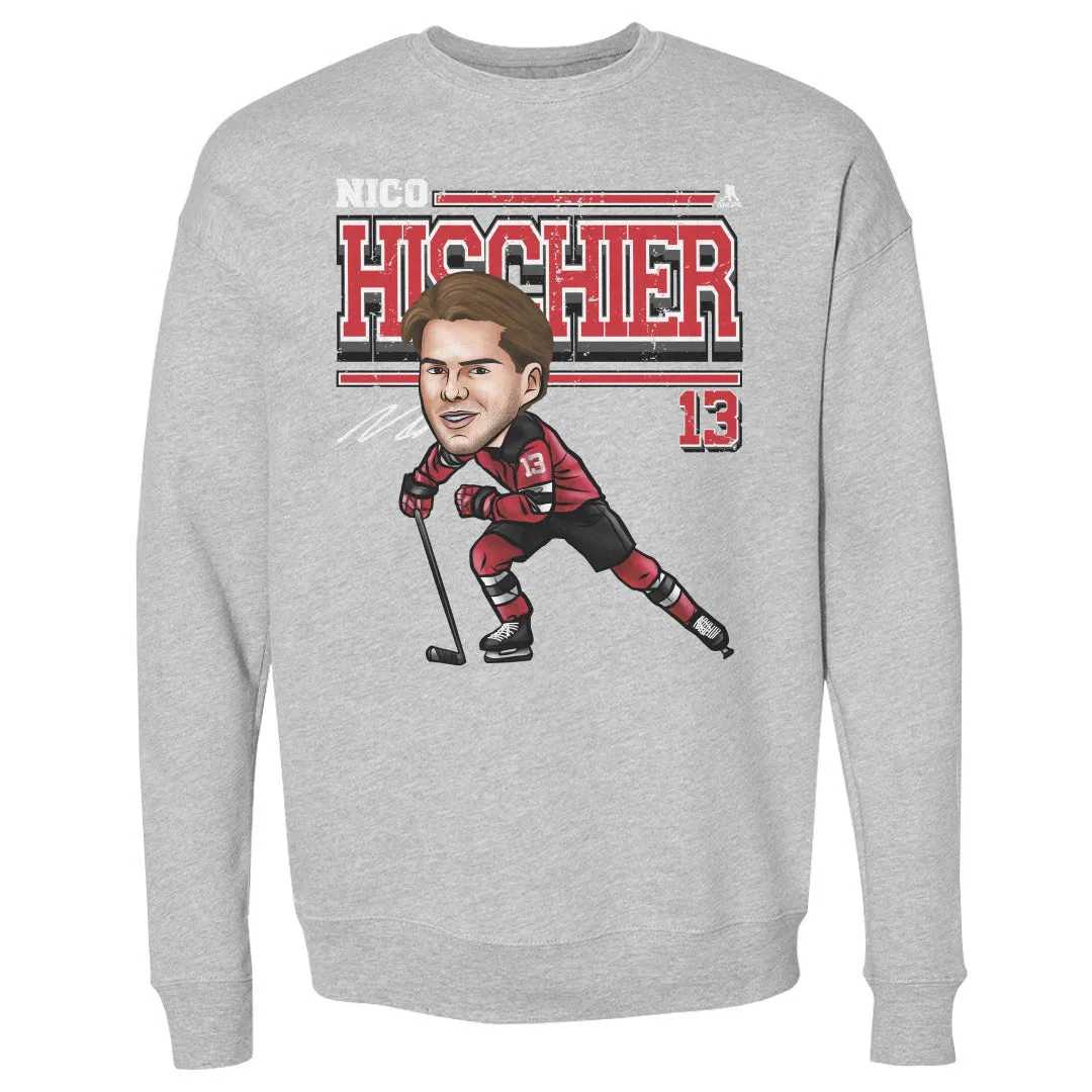 Nico Hischier New Jersey Cartoon WHT sold by 500 Level product image thumbnail 2