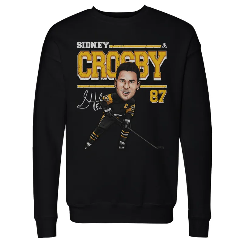 Sidney Crosby Pittsburgh Cartoon WHT sold by 500 Level