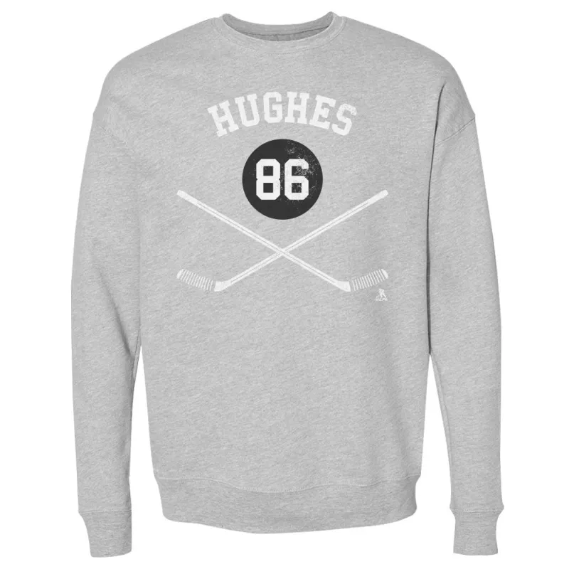 Jack Hughes New Jersey Sticks WHT sold by 500 Level
