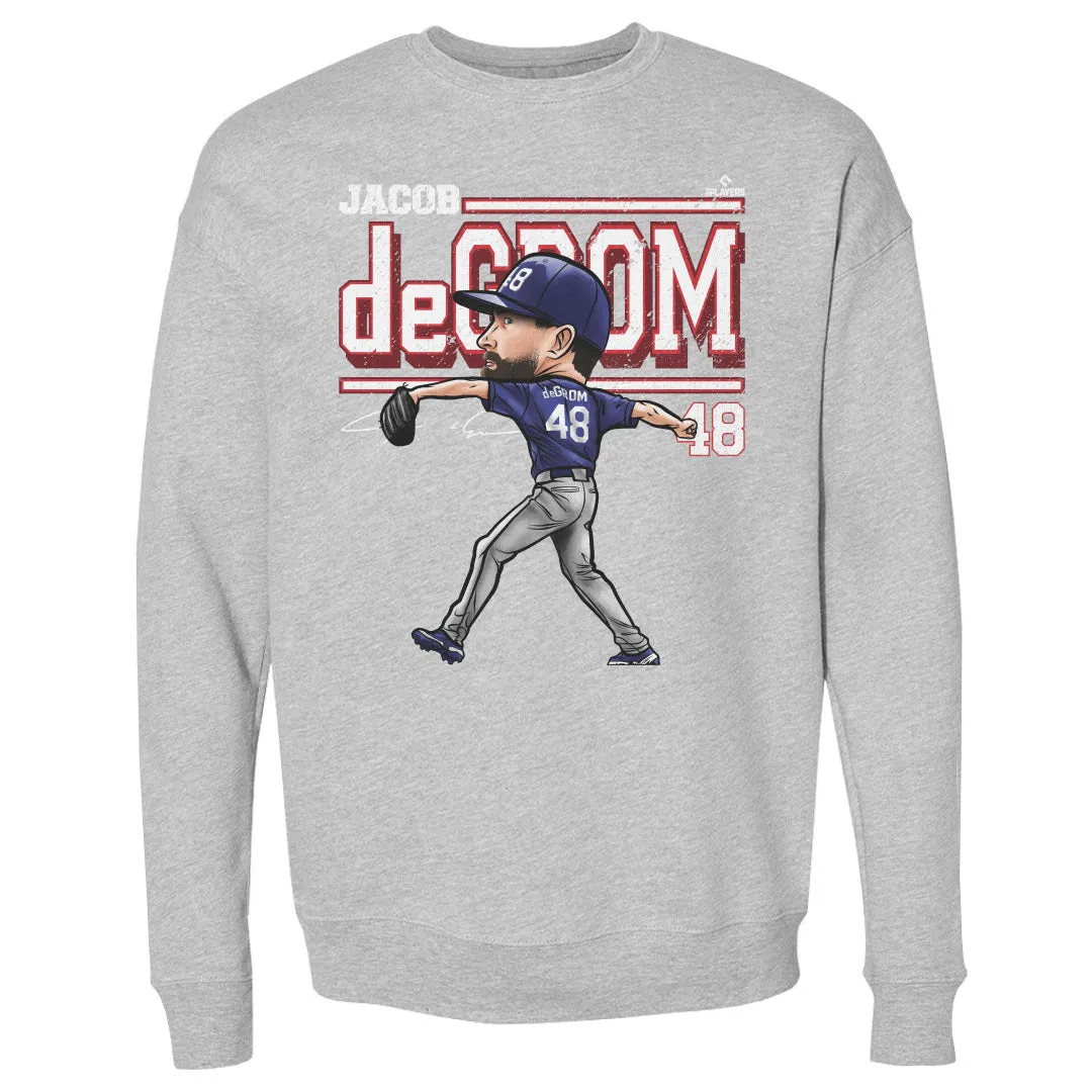 Jacob DeGrom Texas Cartoon WHT sold by 500 Level