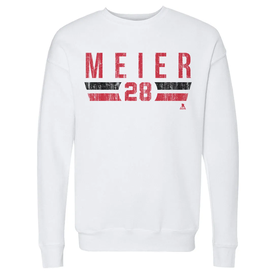 Timo Meier New Jersey Font sold by 500 Level