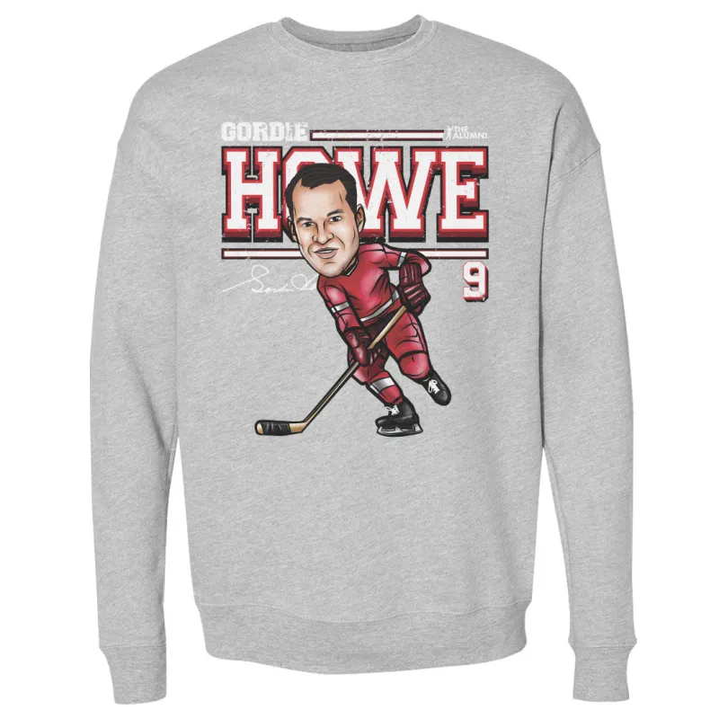 Gordie Howe Detroit Cartoon WHT sold by 500 Level