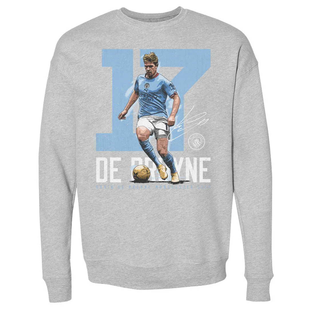 Kevin De Bruyne Manchester City Bold Number WHT sold by 500 Level