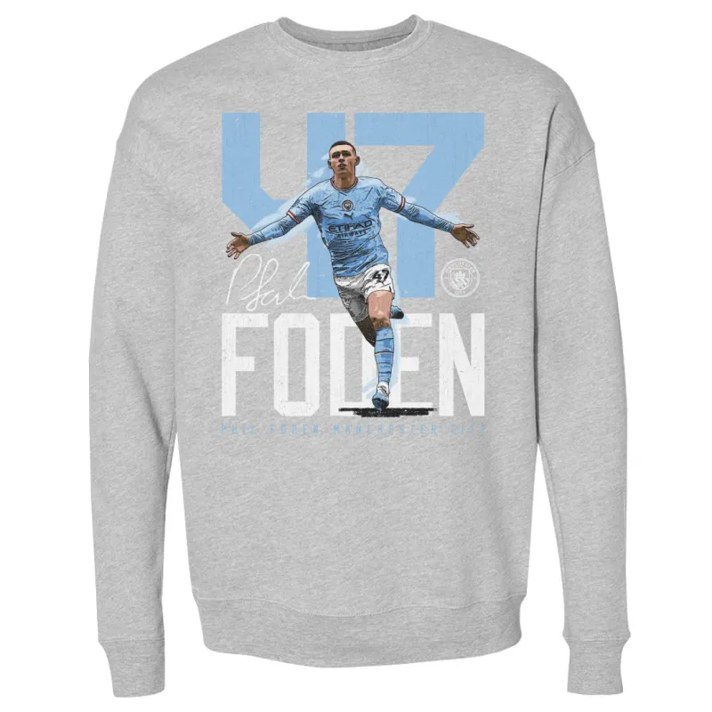 Phil Foden Manchester City Bold Number WHT sold by 500 Level