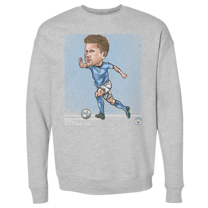 Kevin De Bruyne Manchester City Cartoon WHT made by 500 Level