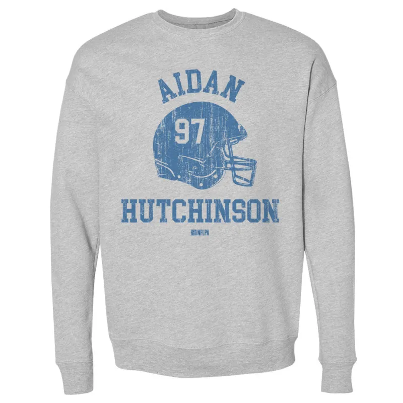 Aidan Hutchinson Detroit Helmet Font sold by 500 Level
