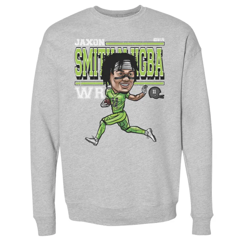 Jaxon Smith-Njigba Seattle Cartoon WHT sold by 500 Level