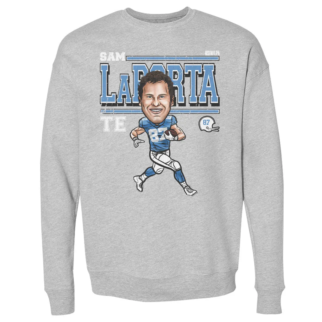 Sam LaPorta Detroit Cartoon WHT sold by 500 Level