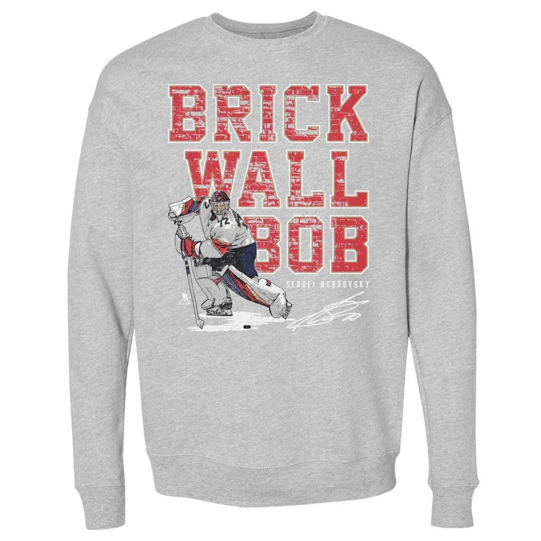 Sergei Bobrovsky Florida Brick Wall WHT sold by 500 Level