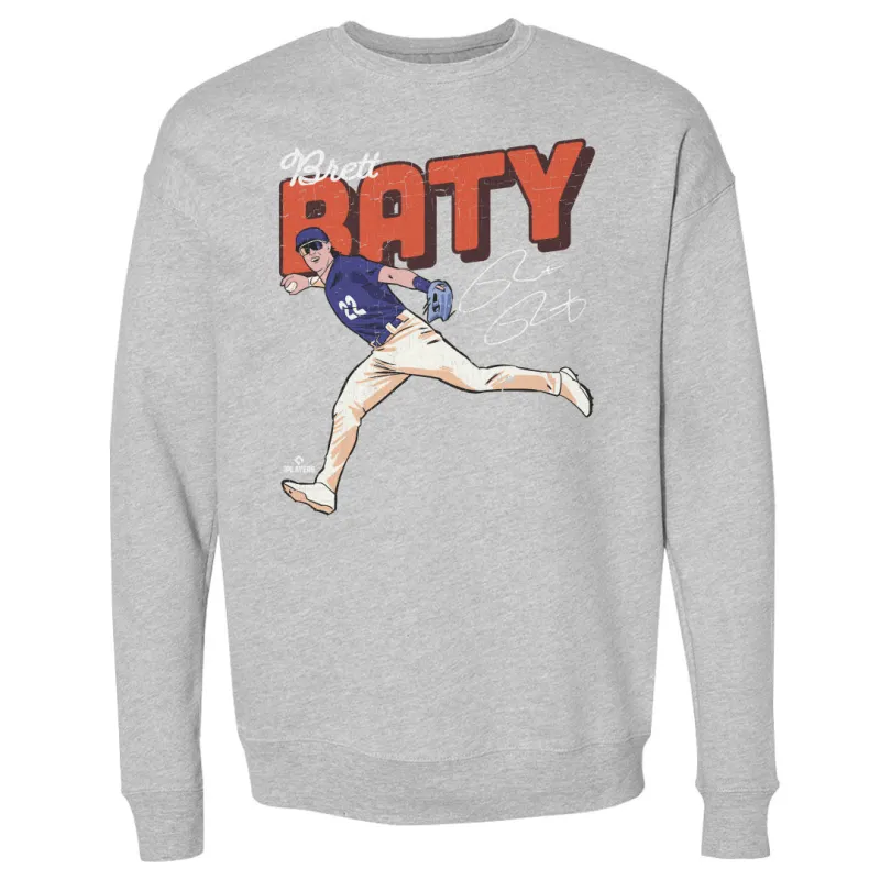 Brett Baty New York M Vintage WHT sold by 500 Level