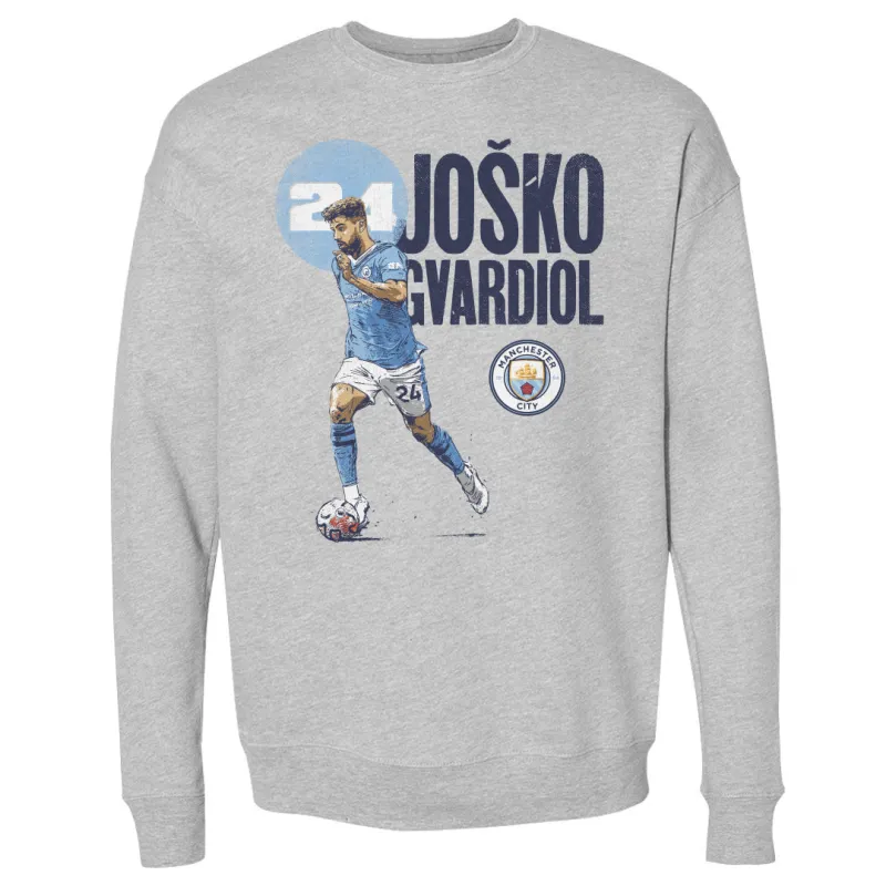 Josko Gvardiol Manchester City Bold WHT sold by 500 Level