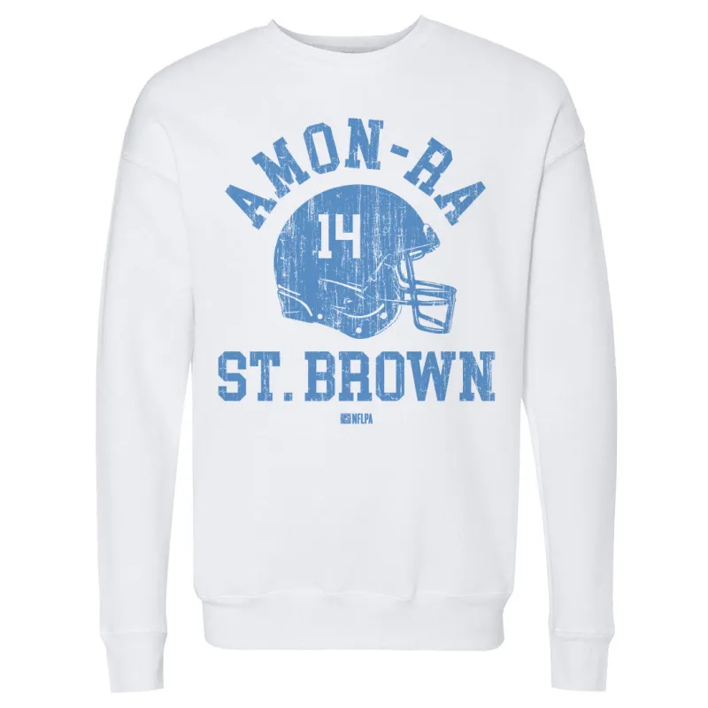 Amon-Ra St. Brown Detroit Helmet Font sold by 500 Level