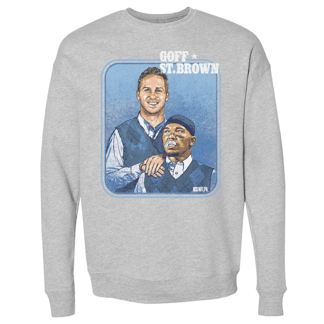 Jared Goff & Amon-Ra St. Brown Detroit Step Brothers WHT sold by 500 Level