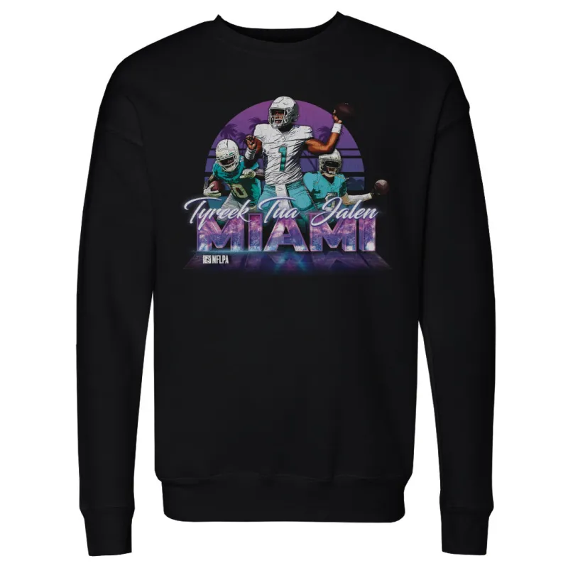 Tua Tagovailoa Tyreek Hill & Jalen Ramsey Miami Neon WHT sold by 500 Level