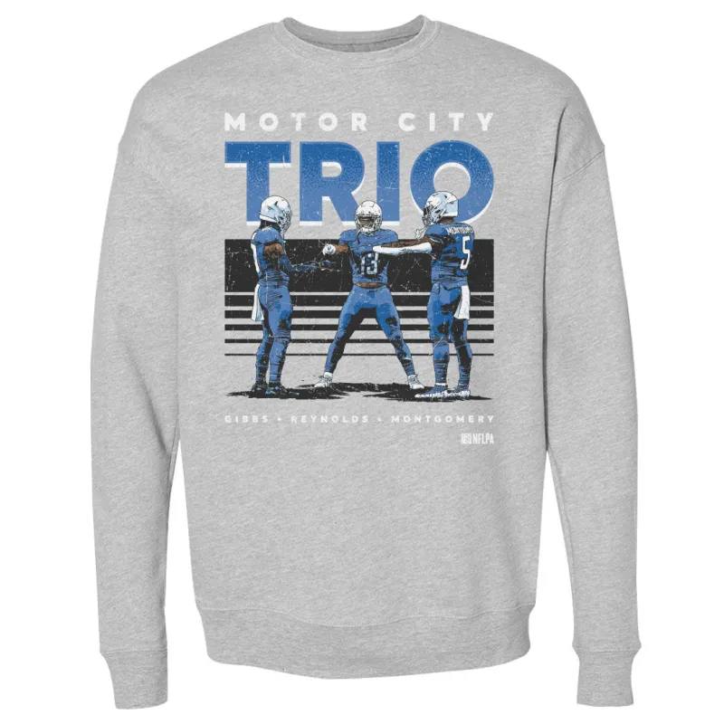 Jahmyr Gibbs Craig Reynolds & David Montgomery Detroit Trio WHT sold by 500 Level