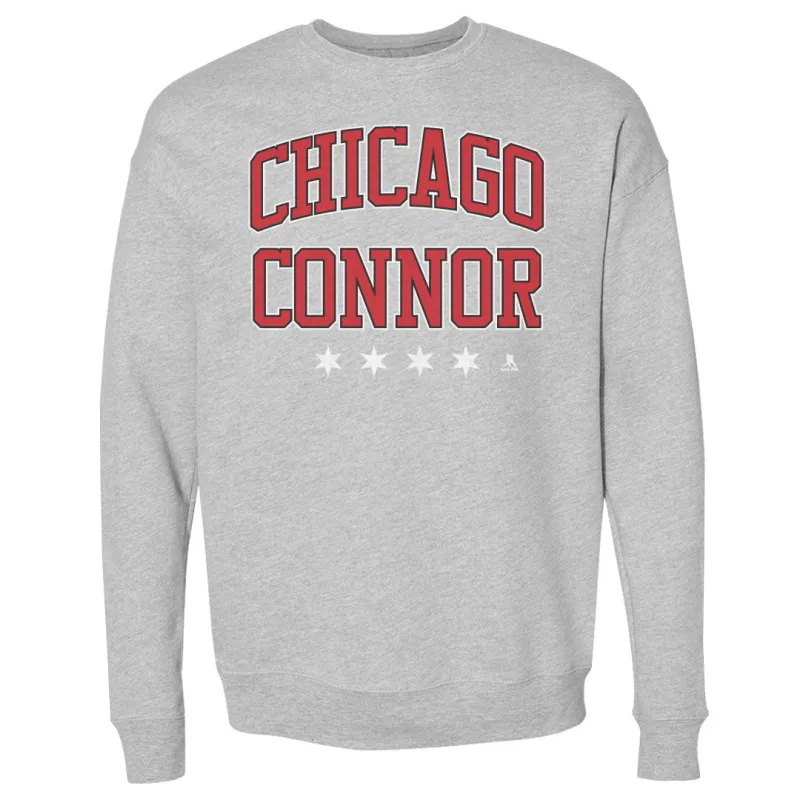 Connor Bedard Chicago Athletic Font WHT made by 500 Level