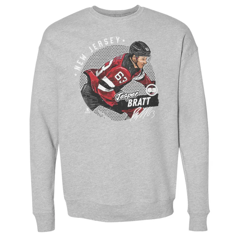 Jesper Bratt New Jersey Dots WHT sold by 500 Level