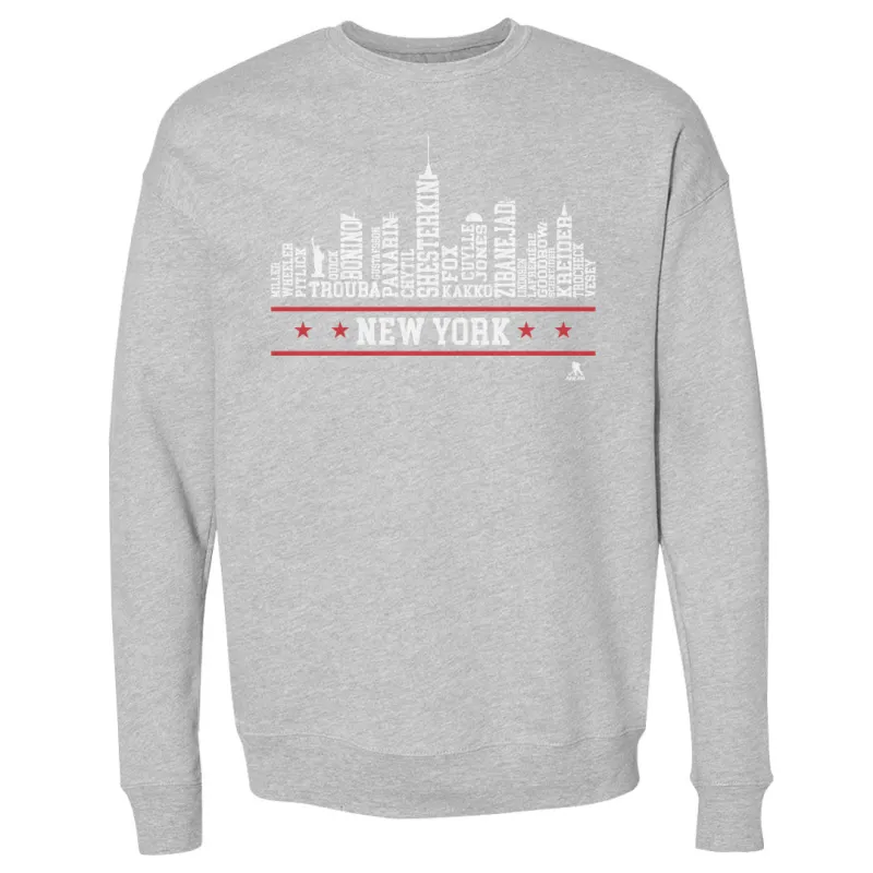 New York R Hockey Roster Skyline 23 WHT sold by 500 Level