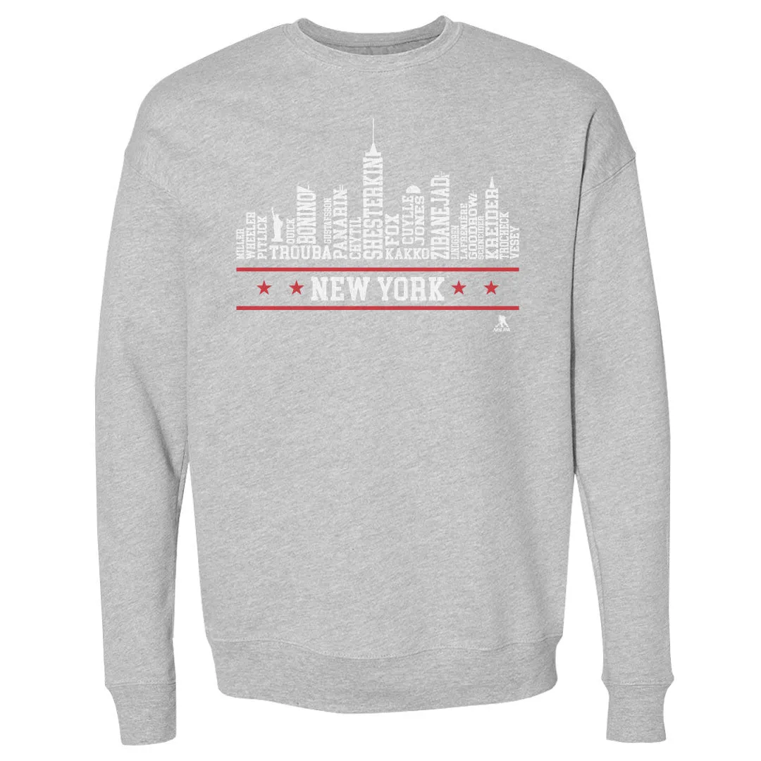 New York R Hockey Roster Skyline 23 WHT sold by 500 Level