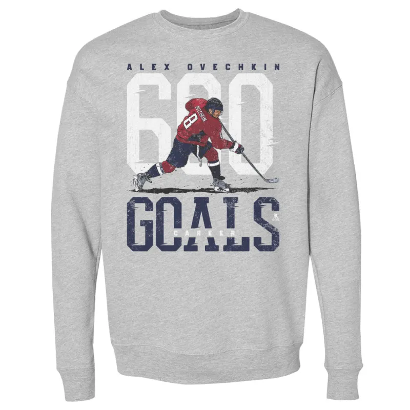 Alex Ovechkin 600 Career Goals B WHT sold by 500 Level