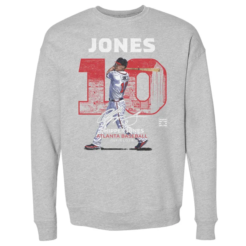 Chipper Jones Atlanta Throwback WHT sold by 500 Level