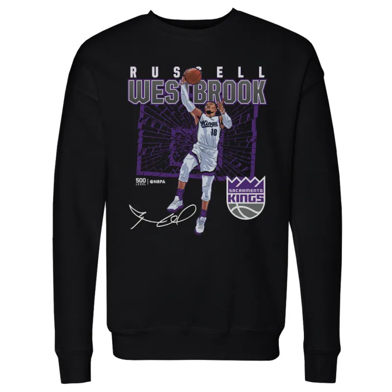 Russell Westbrook Sacramento Kings Shattered WHT sold by 500 Level