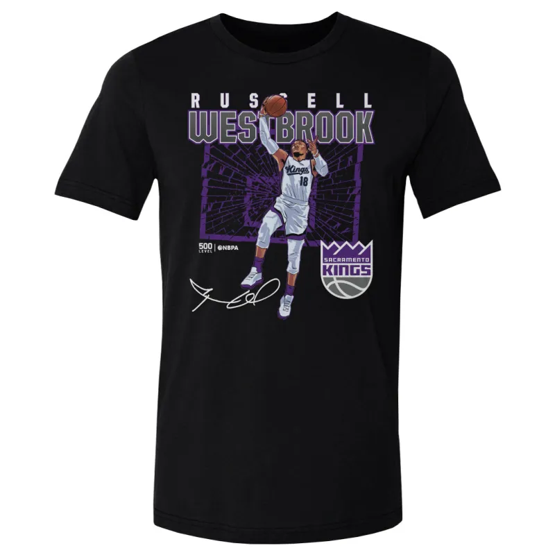 Russell Westbrook Sacramento Kings Shattered WHT sold by 500 Level