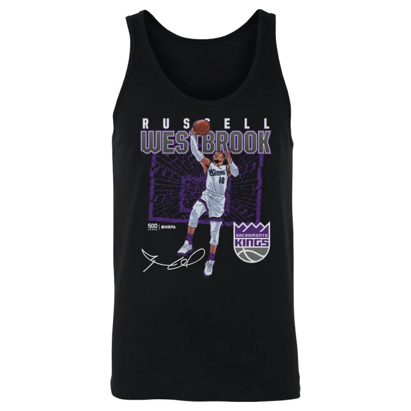 Russell Westbrook Sacramento Kings Shattered WHT sold by 500 Level