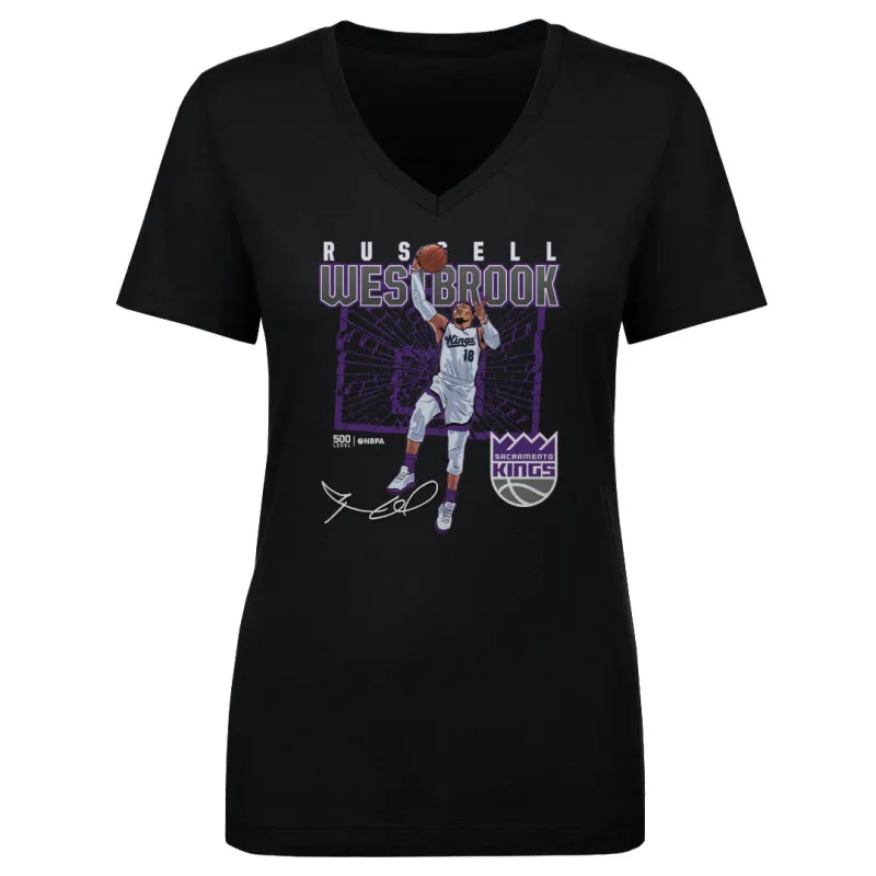 Russell Westbrook Sacramento Kings Shattered WHT sold by 500 Level