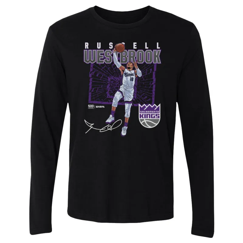 Russell Westbrook Sacramento Kings Shattered WHT sold by 500 Level