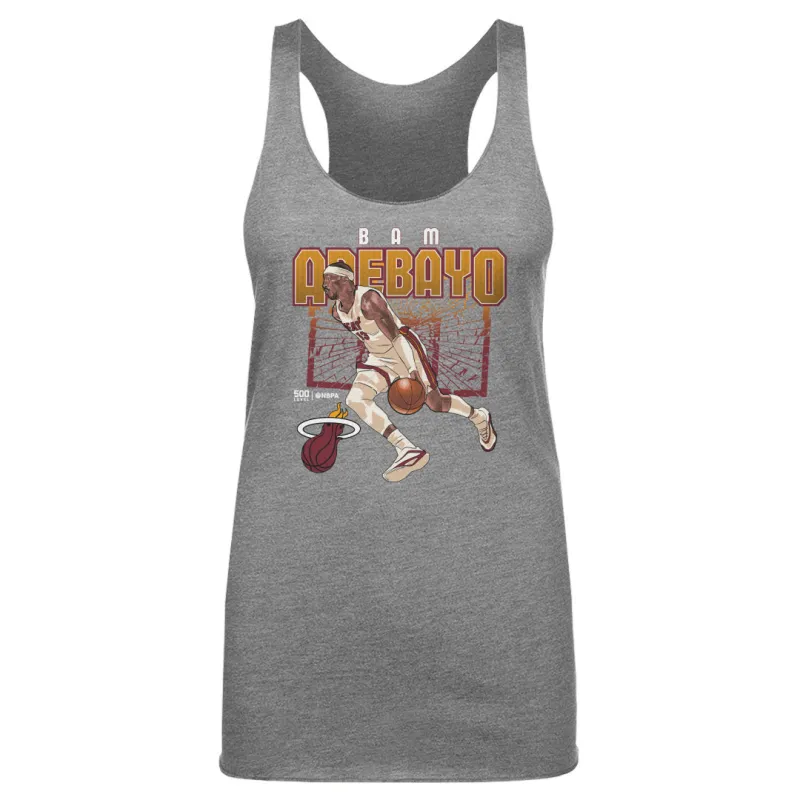 Bam Adebayo Miami Heat Shattered WHT sold by 500 Level