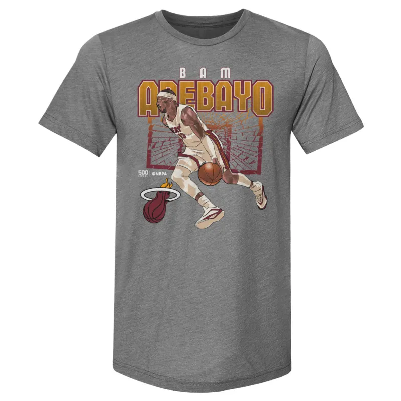 Bam Adebayo Miami Heat Shattered WHT sold by 500 Level