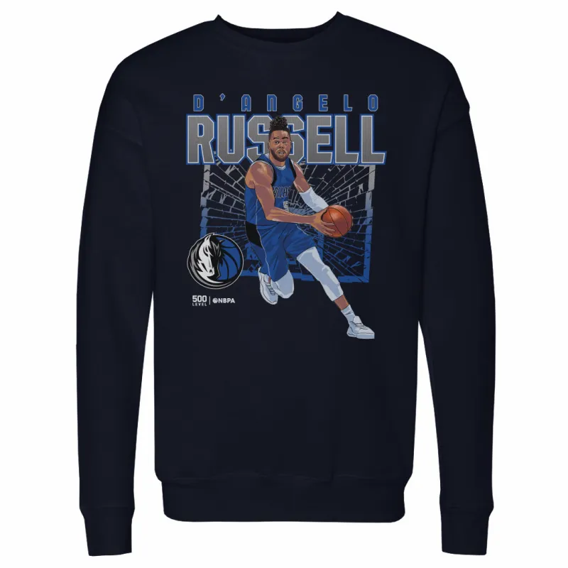 D'Angelo Russell Dallas Mavericks Shattered WHT sold by 500 Level