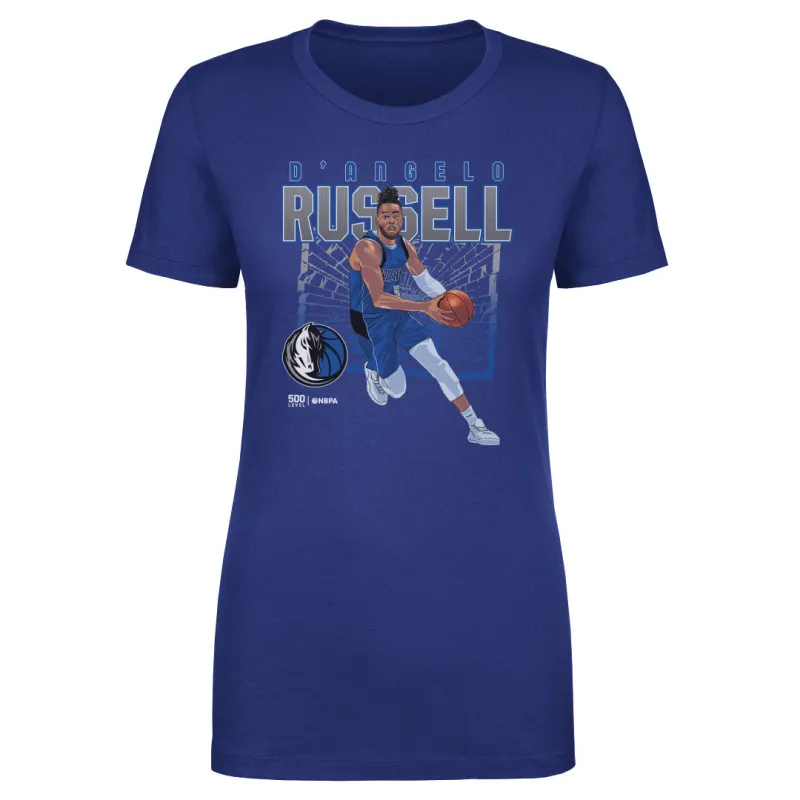 D'Angelo Russell Dallas Mavericks Shattered WHT sold by 500 Level
