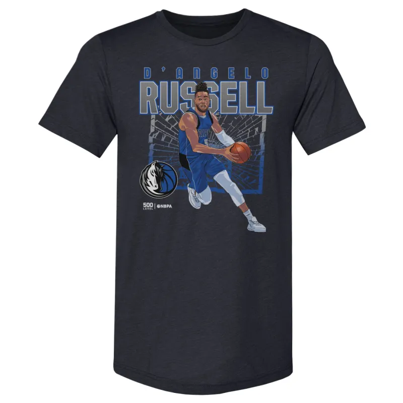 D'Angelo Russell Dallas Mavericks Shattered WHT sold by 500 Level