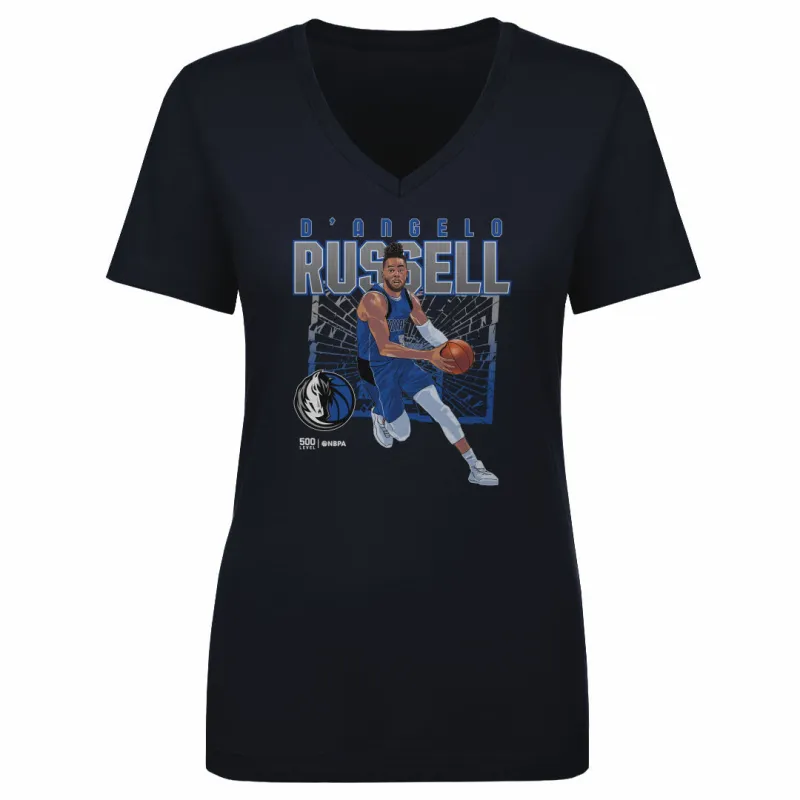 D'Angelo Russell Dallas Mavericks Shattered WHT sold by 500 Level