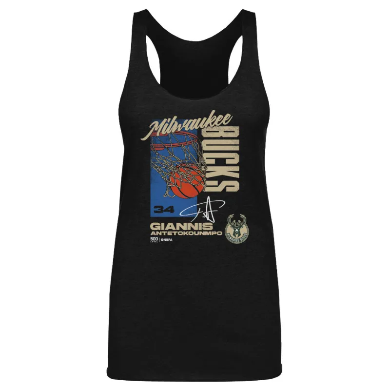 Giannis Antetokounmpo Milwaukee Bucks All Net WHT made by 500 Level