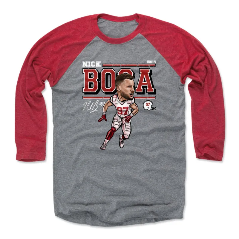 Nick Bosa Cartoon WHT sold by 500 Level