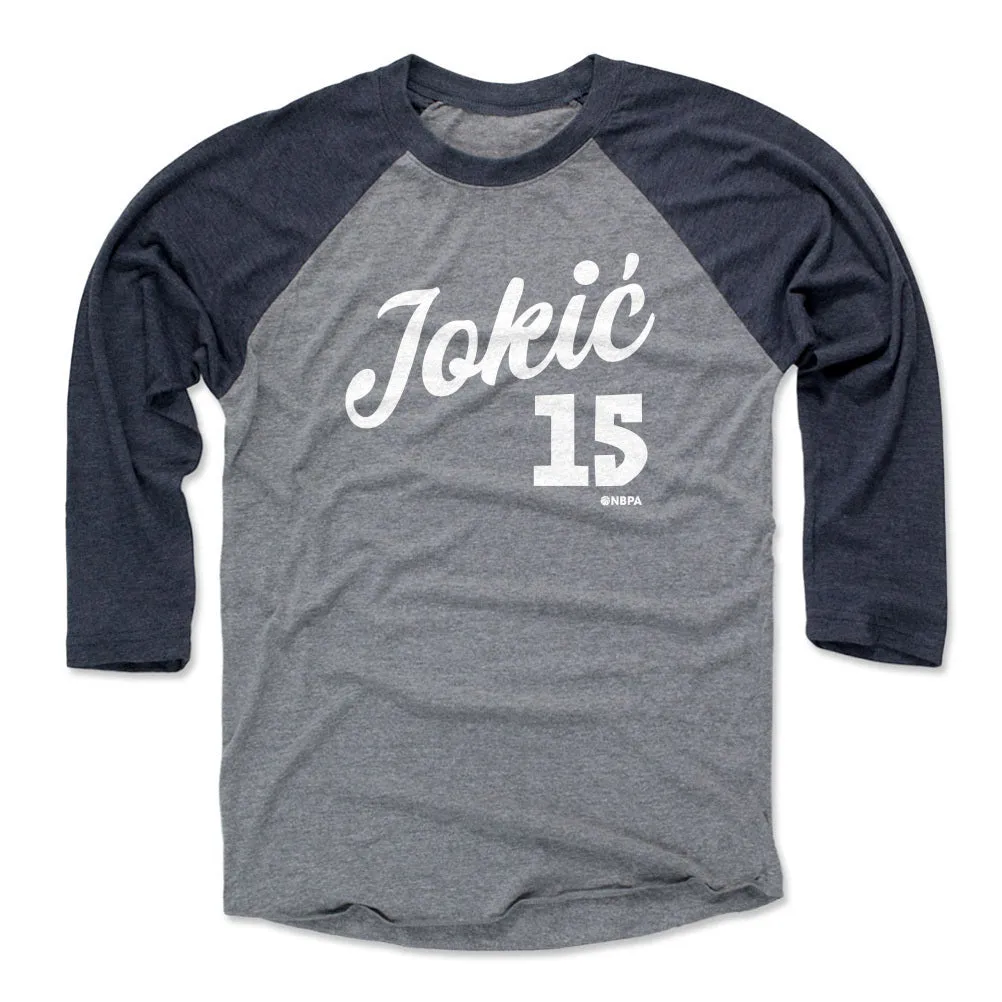 Nikola Jokic Denver Script WHT sold by 500 Level