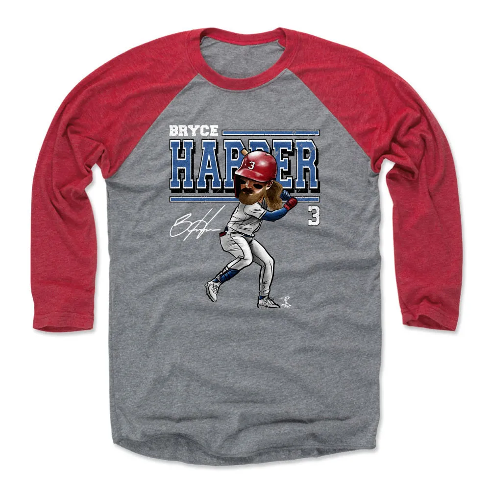 Bryce Harper Cartoon WHT sold by 500 Level