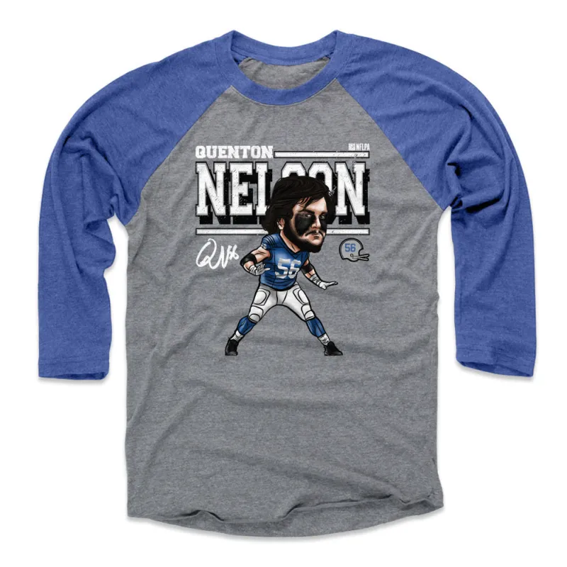 Quenton Nelson Cartoon WHT sold by 500 Level