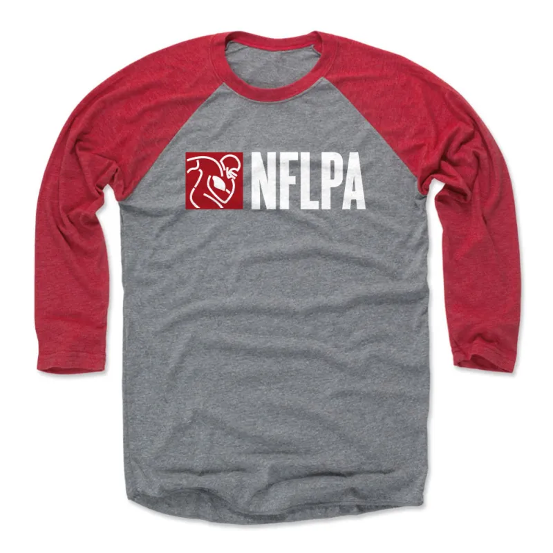 NFLPA Horizontal Logo Red White WHT sold by 500 Level
