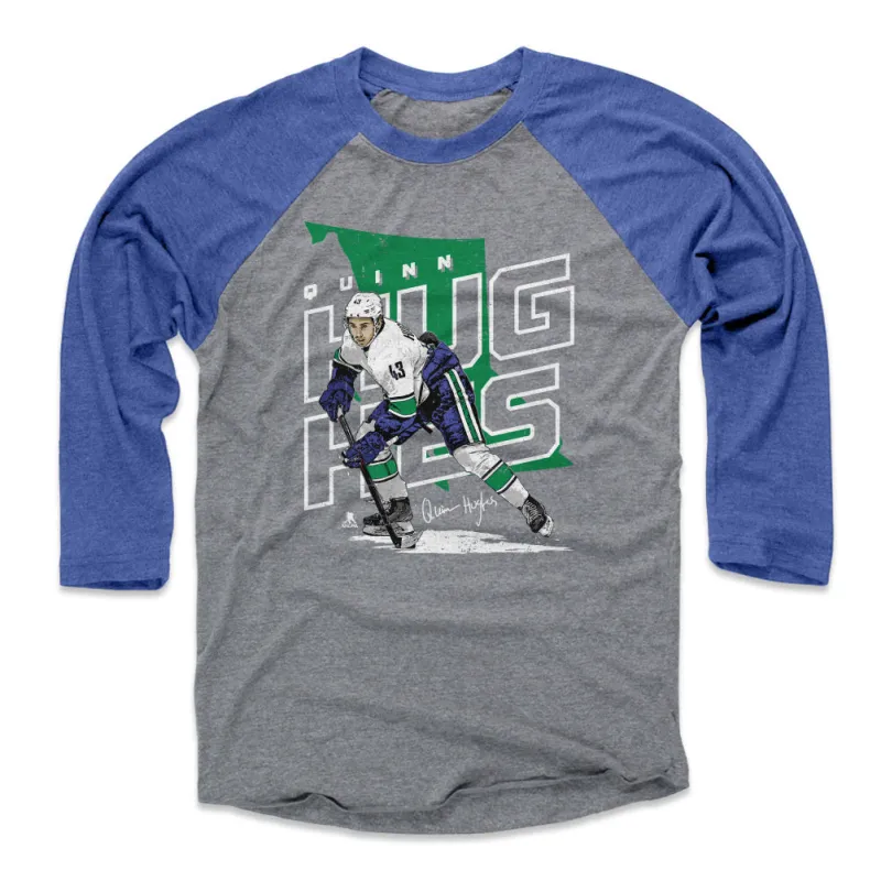 Quinn Hughes Vancouver Player Map WHT sold by 500 Level