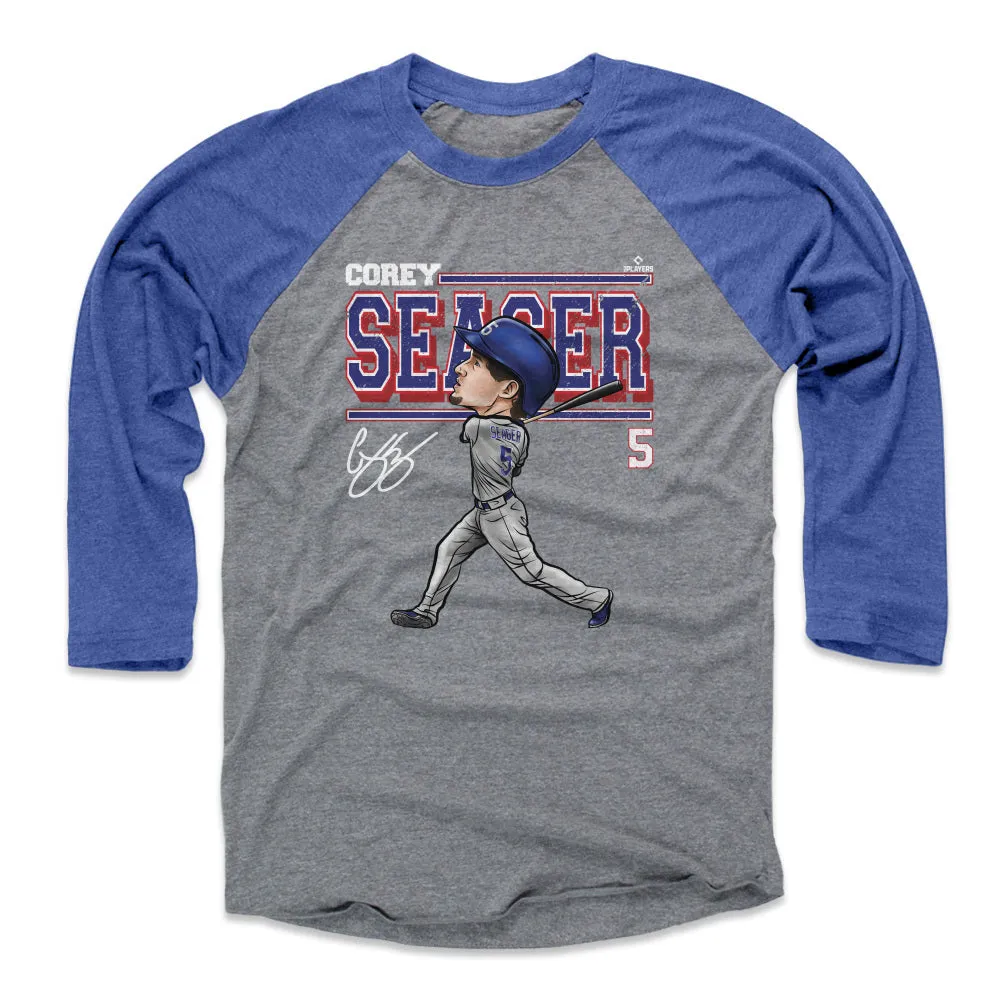 Corey Seager Texas Cartoon WHT sold by 500 Level