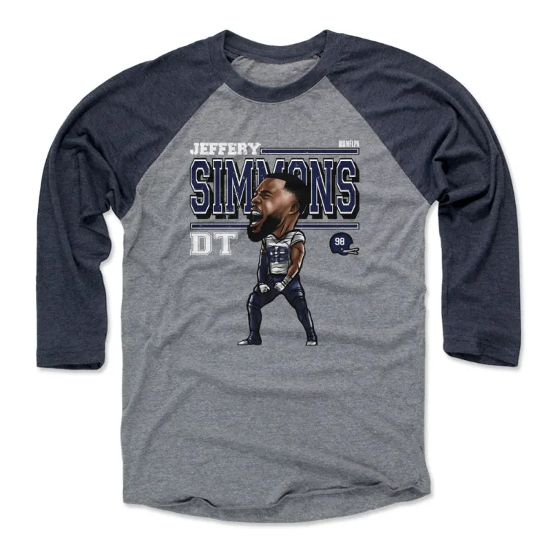 Jeffery Simmons Tennessee Cartoon WHT made by 500 Level