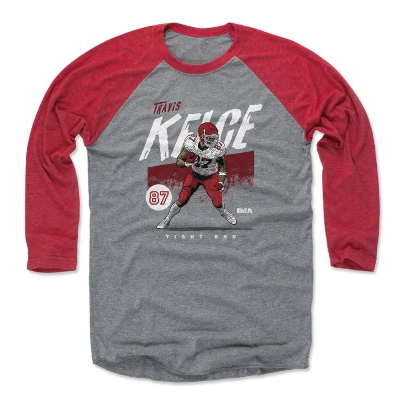 Travis Kelce Kansas City Grunge WHT sold by 500 Level