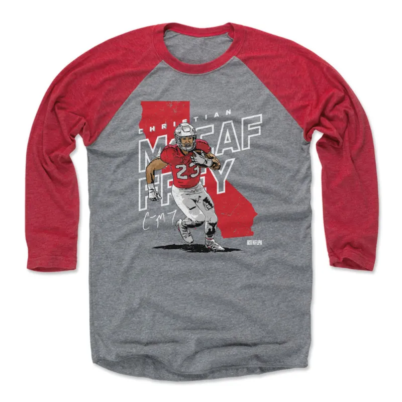 Christian McCaffrey San Francisco Player Map WHT sold by 500 Level